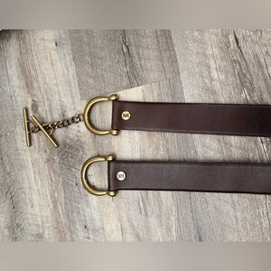 Michael Kors Brown Leather Belt